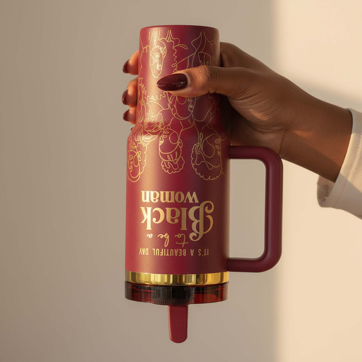 Pomegranate Allure HydraLock™ Leakproof Flip Straw Tumbler - 40oz