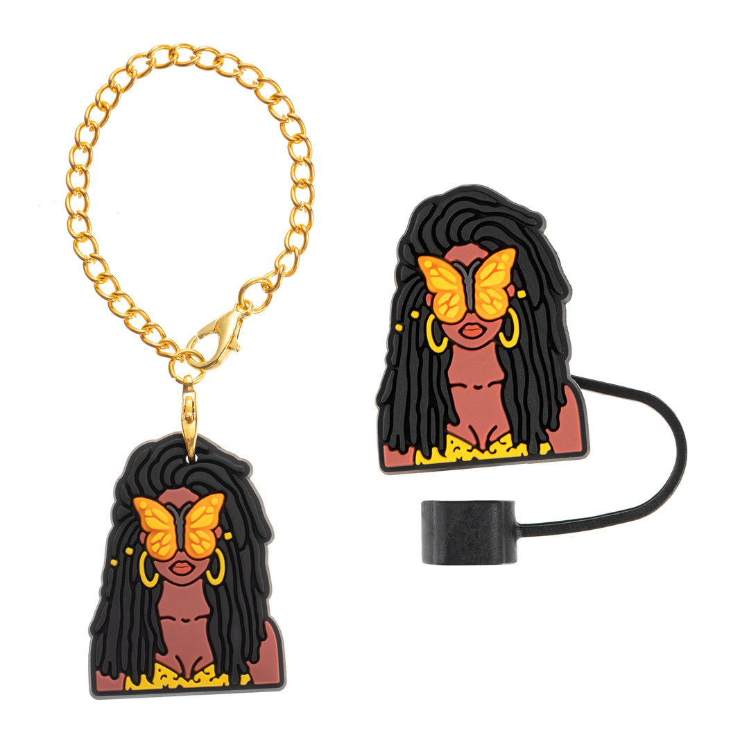 "Joy Unfolded" – Straw Topper & Charm Set