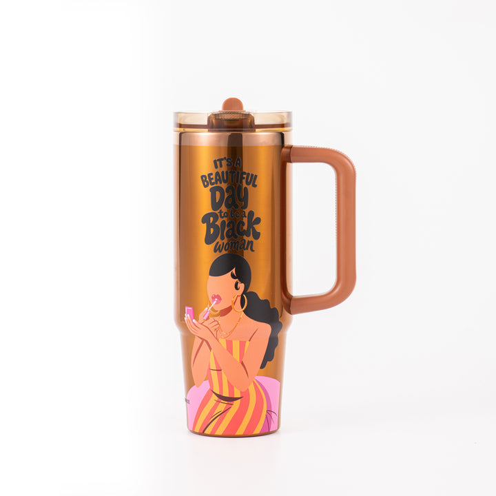 Limited Edition "Soft Glam" Luxe HydraLock™ Leakproof Tumbler – Cecilia's House x @4everestherr