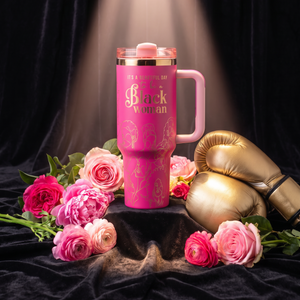 "Warrior Pink" Breast Cancer Awareness Month 40oz FlowSip™ Insulated Tumbler