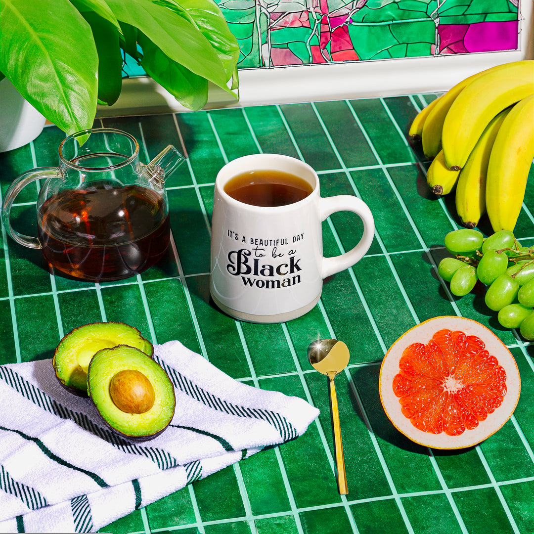 18oz Ceramic Mug – “It’s a Beautiful Day to Be a Black Woman”