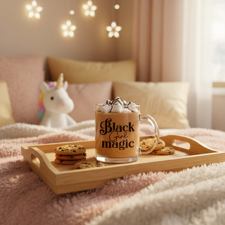 "Black Girl Magic" 10oz Glass Mug