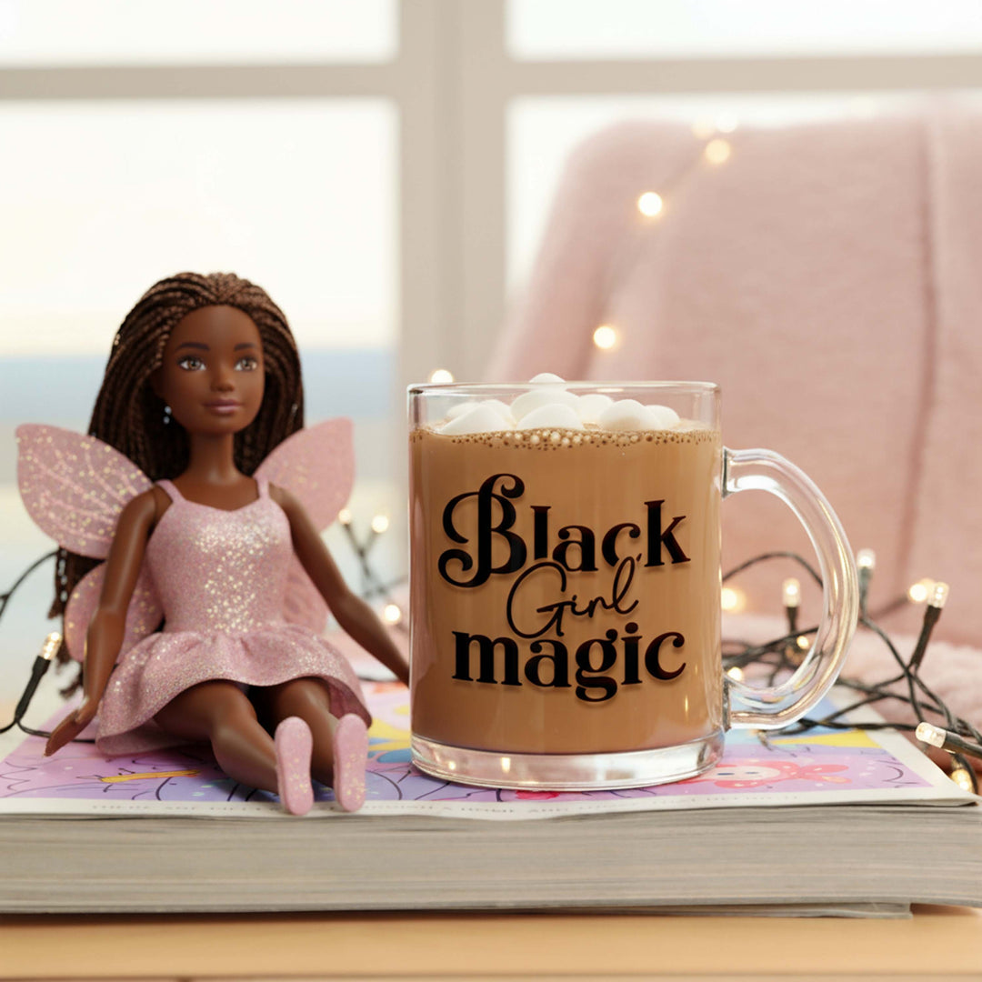"Black Girl Magic" Glass Mug