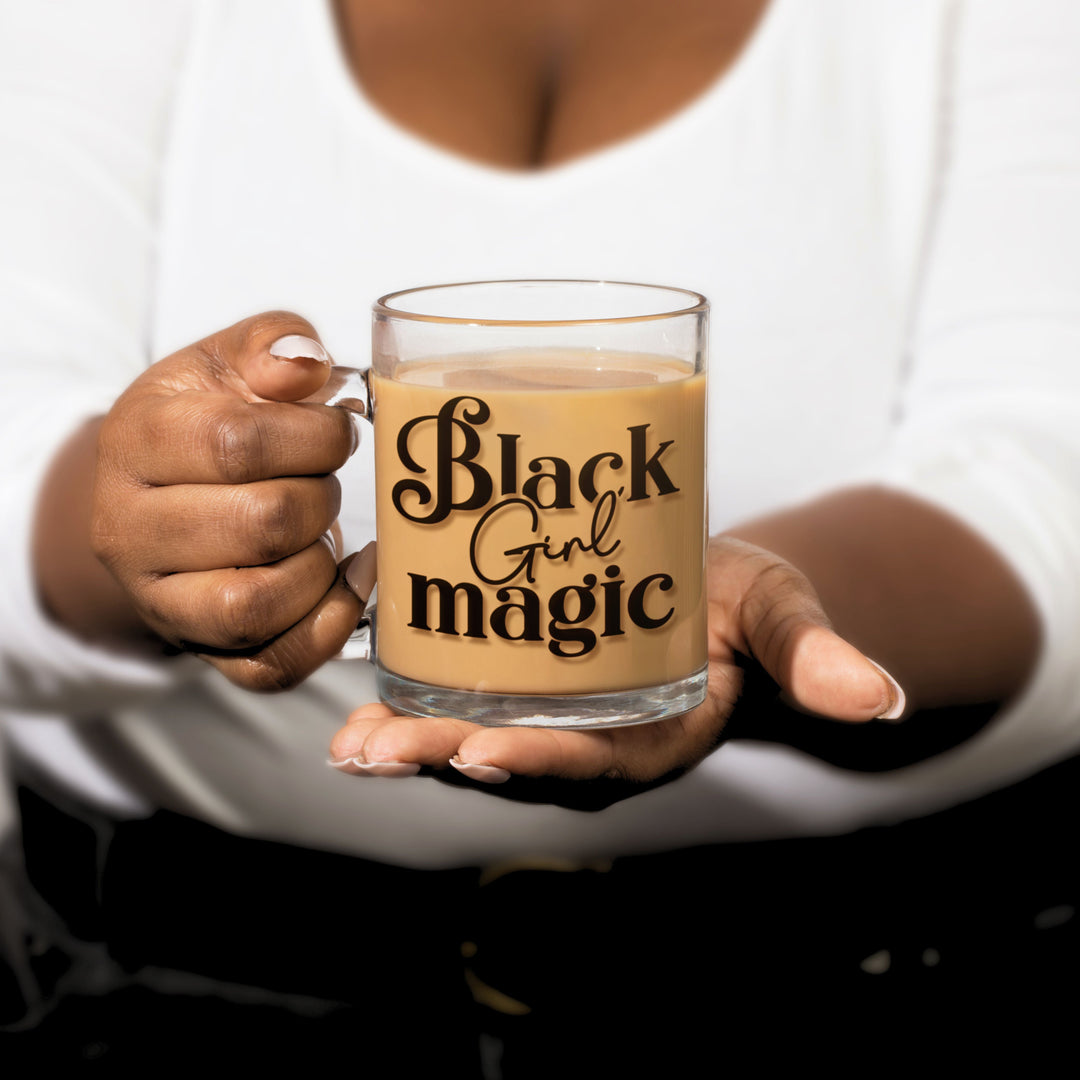 "Black Girl Magic" Glass Mug