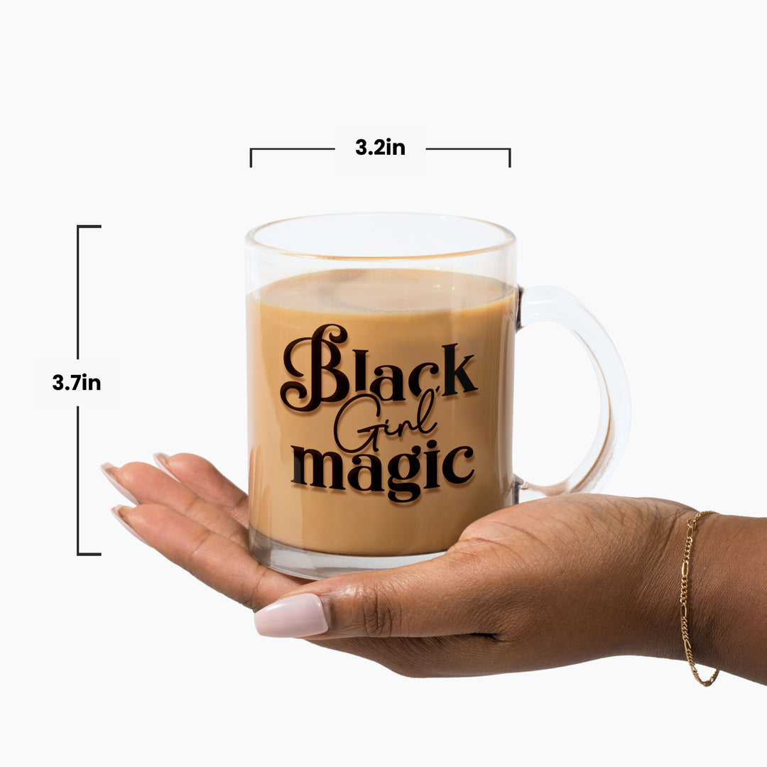 "Black Girl Magic" Glass Mug