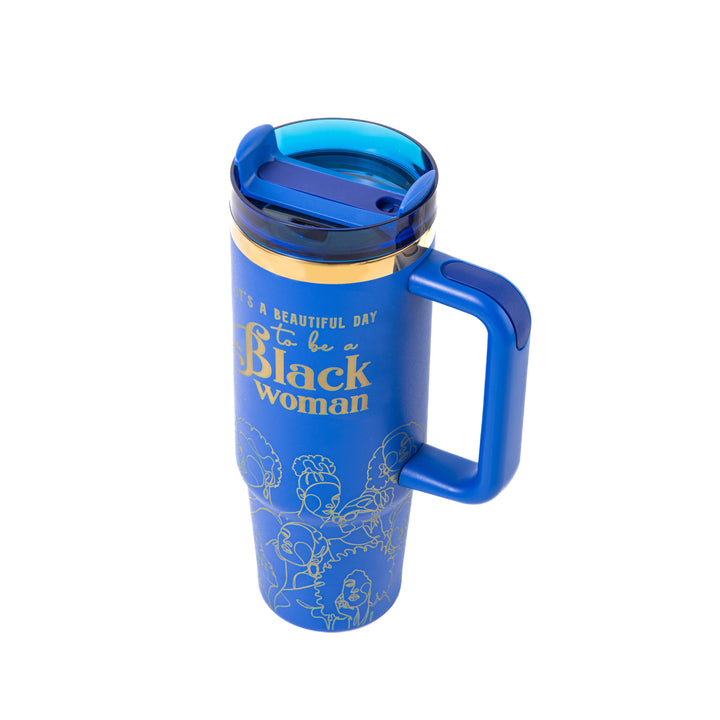 "Blue Reign (Gold Edition)" 30oz FlowSip™ Insulated Tumbler