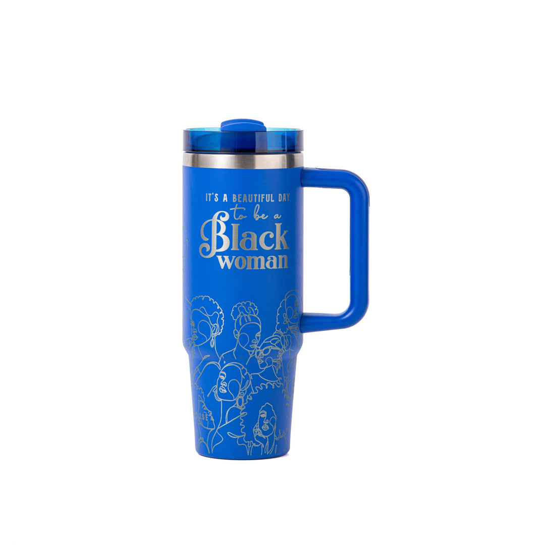 "Blue Reign (Silver Edition)" 30oz FlowSip™ Insulated Tumbler