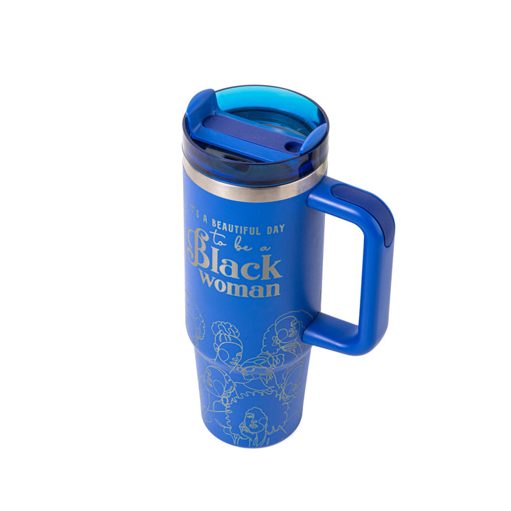"Blue Reign (Silver Edition)" 30oz FlowSip™ Insulated Tumbler