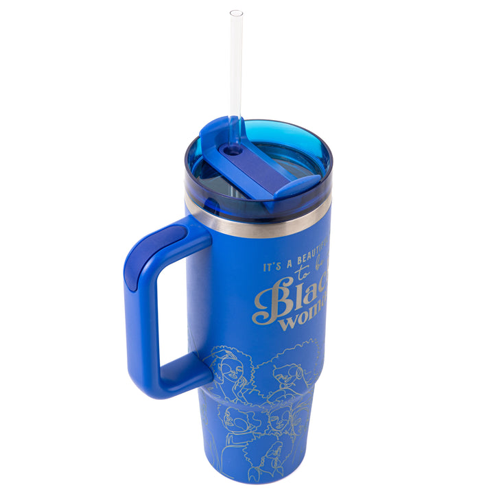 "Blue Reign (Silver Edition)" 30oz FlowSip™ Insulated Tumbler