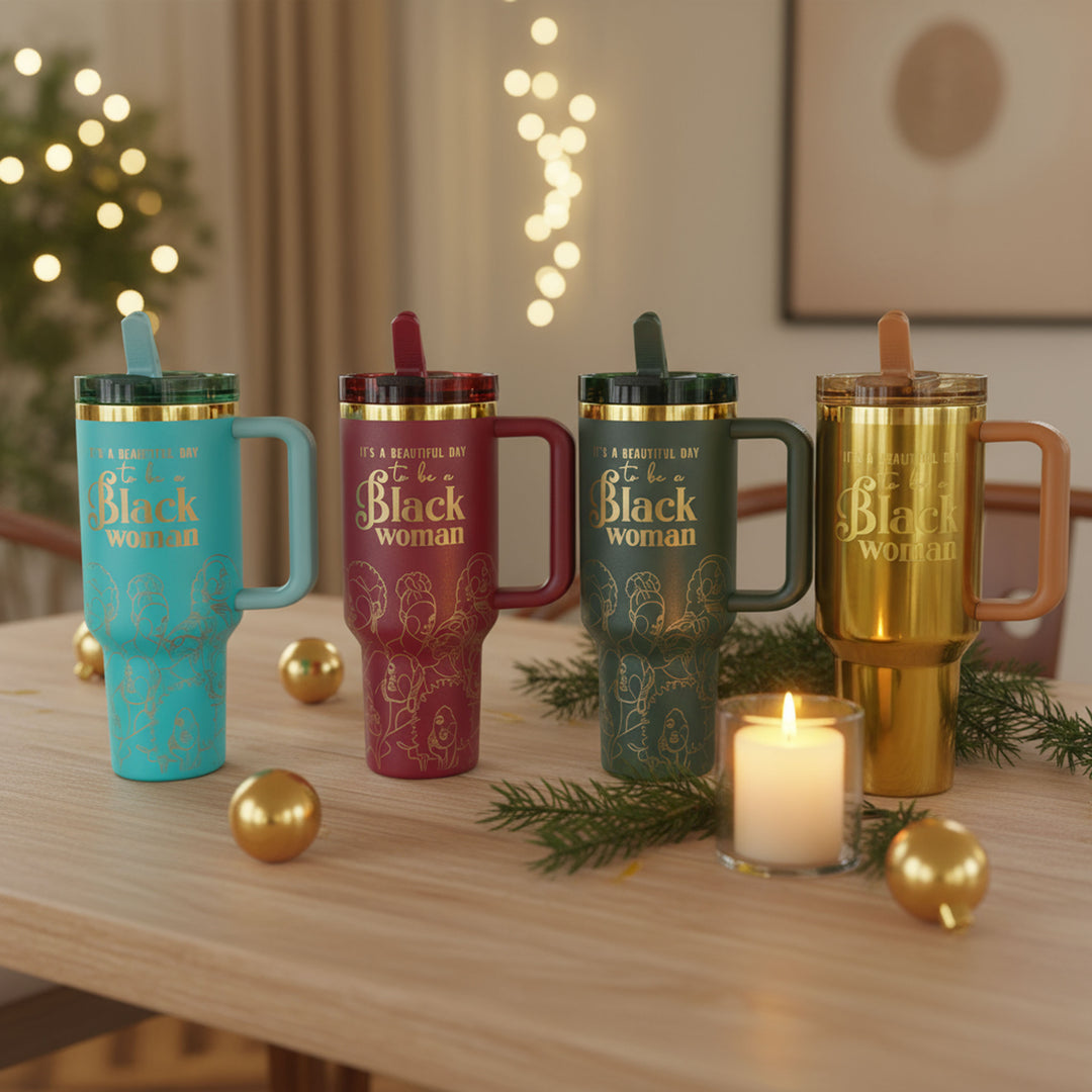 Golden Goddess Luxe HydraLock™ Leakproof Flip Straw Tumbler – 40oz (Limited Edition) | PRE-ORDER SHIPS BY 12/12/25