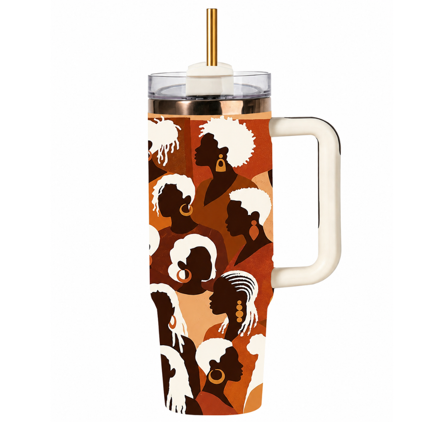 Divine Elegance full-wrap FlowSip 30oz tumbler – It's a Beautiful Day to Be a Black Woman