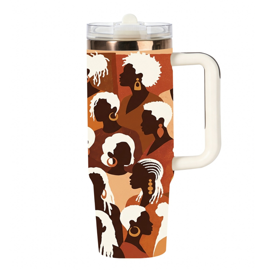 Divine Elegance full-wrap HydraLock 30oz tumbler – It's a Beautiful Day to Be a Black Woman
