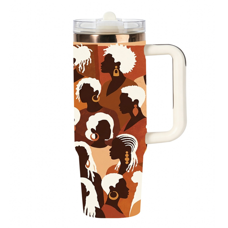 Divine Elegance full-wrap HydraLock 30oz tumbler – It's a Beautiful Day to Be a Black Woman