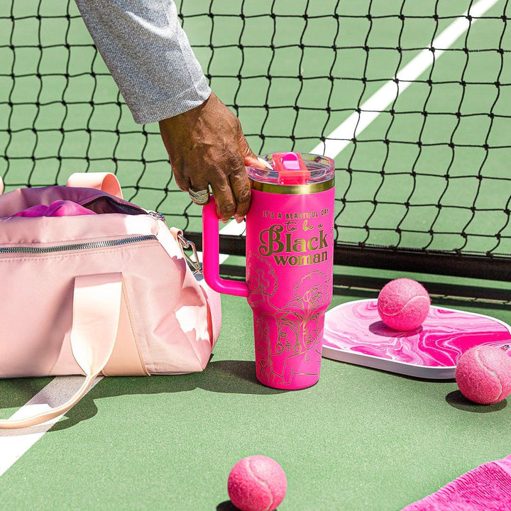 Fierce Fuchsia HydraLock™ Flip Straw Tumbler - 40oz