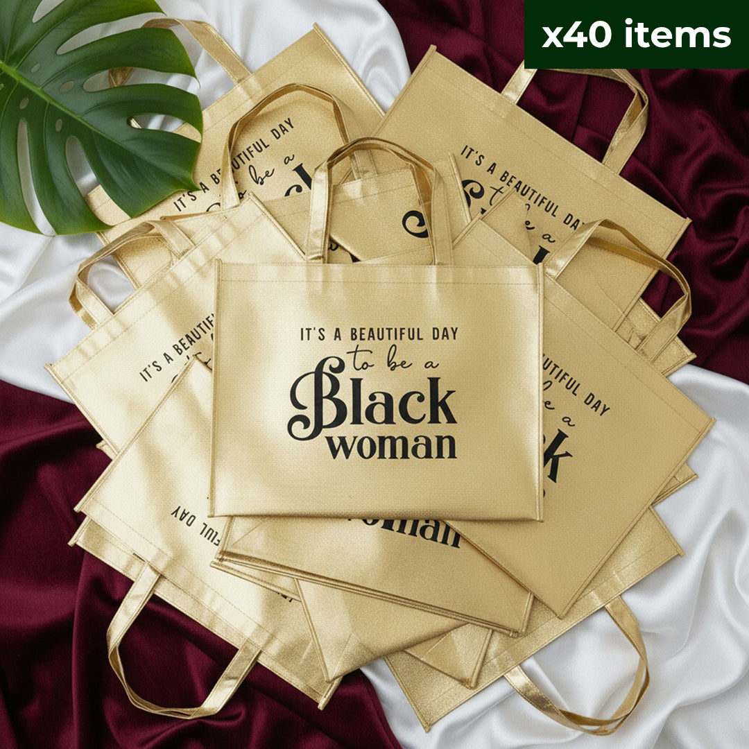 Gold Tote Bag – Big Gifter Set (40 Pack)