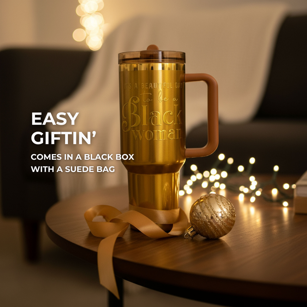 Golden Goddess Luxe HydraLock™ Leakproof Flip Straw Tumbler – 40oz (Limited Edition) | PRE-ORDER SHIPS BY 12/12/25