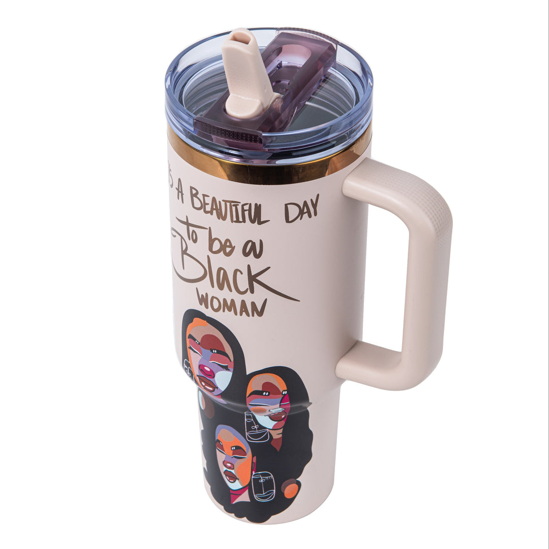 Limited Edition "Soul Sisters" Blush Pink 40oz HydraLock™ Leakproof Tumbler – Pinklomein x Cecilia's House