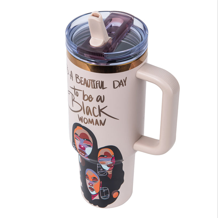 Limited Edition "Soul Sisters" Blush Pink 40oz HydraLock™ Leakproof Tumbler – Pinklomein x Cecilia's House