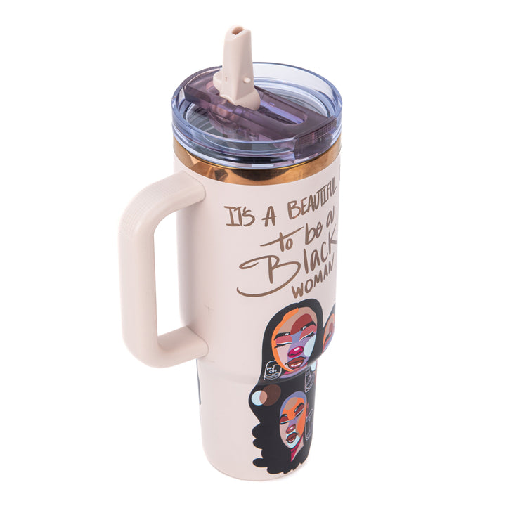 Limited Edition "Soul Sisters" Blush Pink 40oz HydraLock™ Leakproof Tumbler – Pinklomein x Cecilia's House
