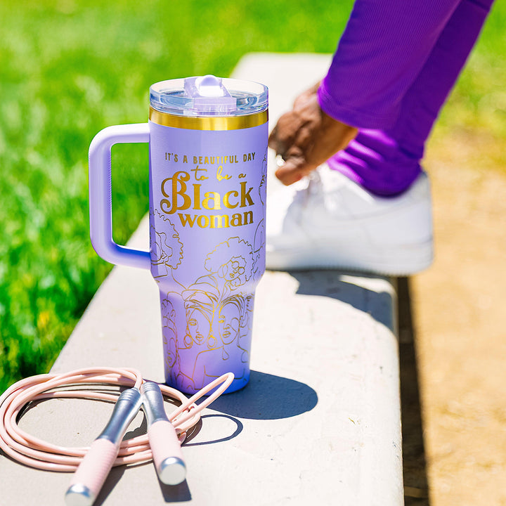 Limitless Lavender HydraLock™ Flip Straw Tumbler - 40oz