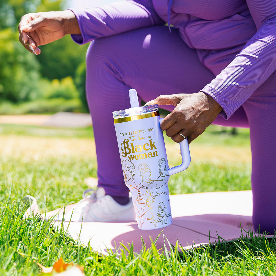 Limitless Lavender HydraLock™ Flip Straw Tumbler - 40oz