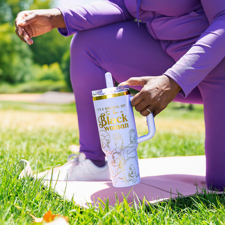 Limitless Lavender HydraLock™ Flip Straw Tumbler - 40oz