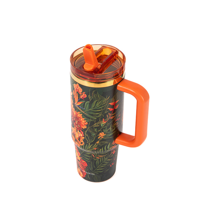 Marigold Muse "Royalty Blossomed" HydraLock™ Leakproof Tumbler – 30oz – It's a Beautiful Day to Be a Black Woman