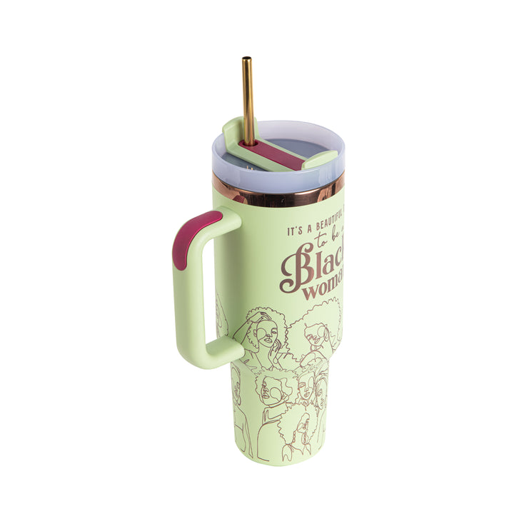 "Mint Majesty" 40oz FlowSip™ Insulated Tumbler