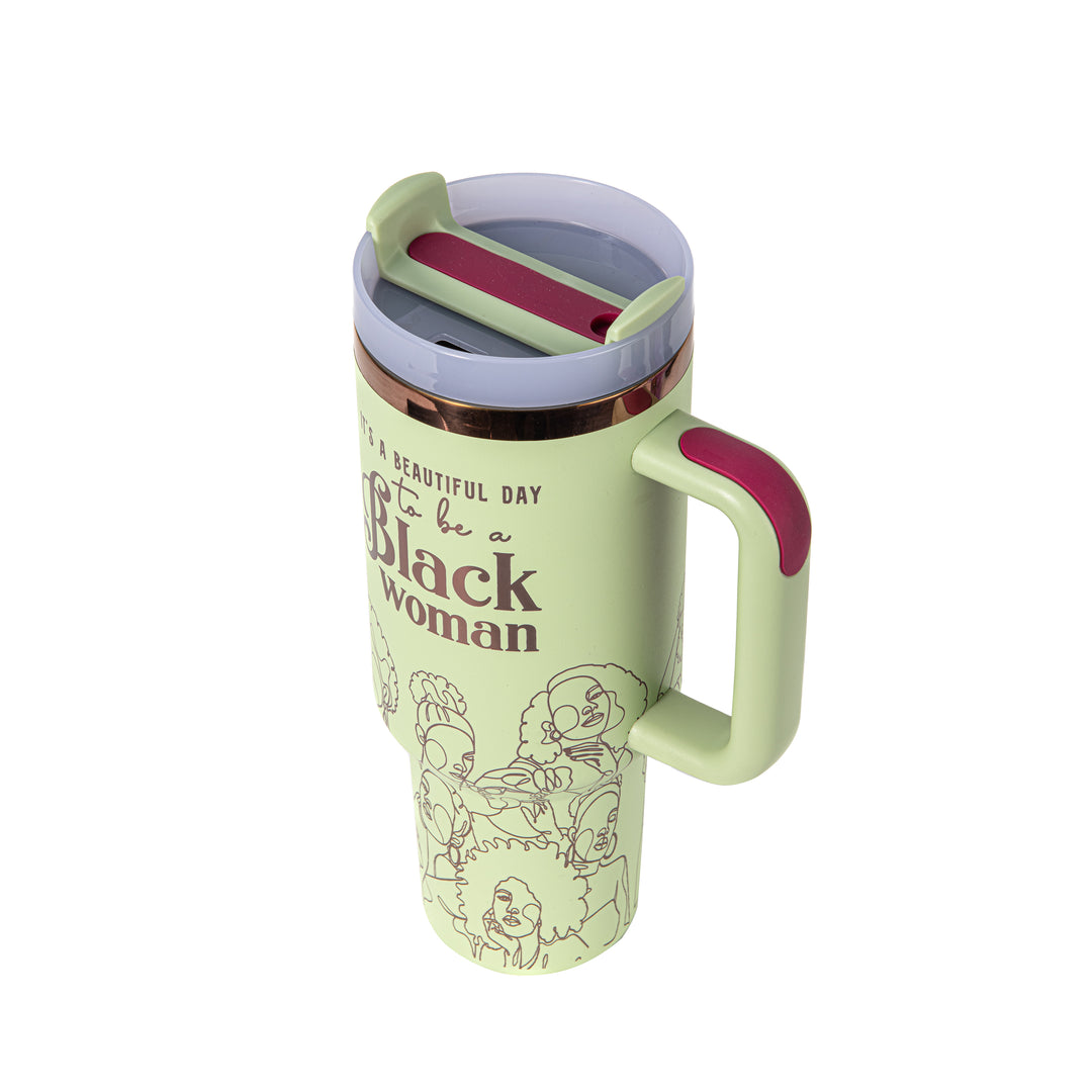 "Mint Majesty" 40oz FlowSip™ Insulated Tumbler