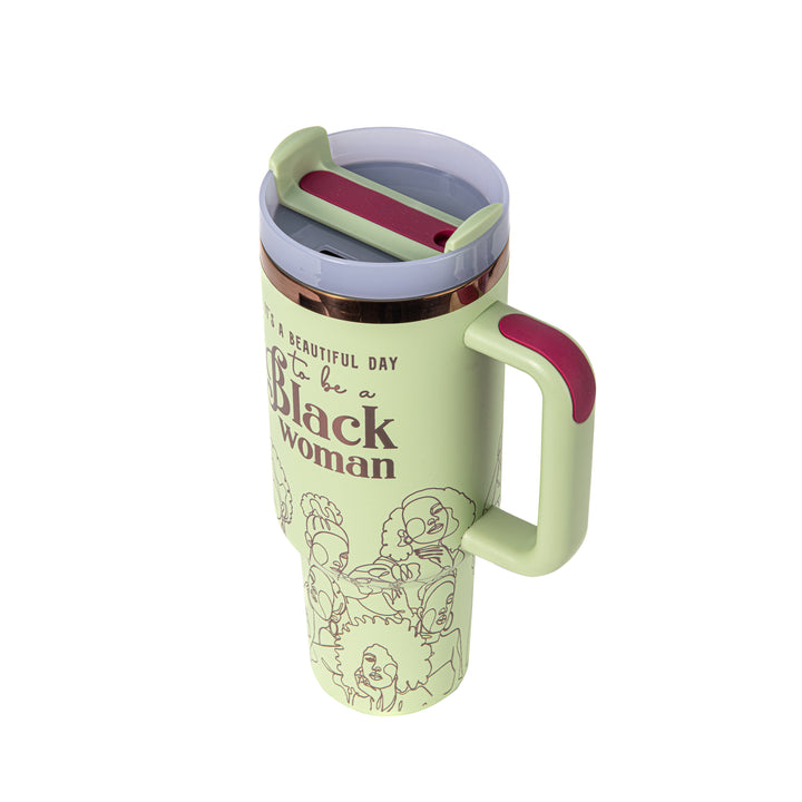 "Mint Majesty" 40oz FlowSip™ Insulated Tumbler