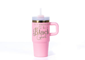 Pinky Promise FlowSip™ Mini Insulated Tumbler – It's a Beautiful Day to Be a Black Girl | PRE-ORDER SHIPS 9/28/26 - 10/12/26