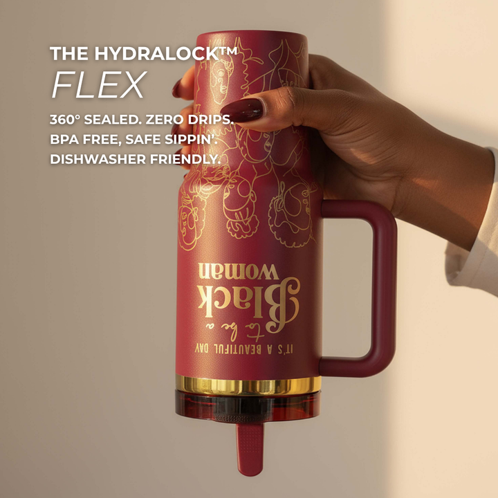 Pomegranate Allure HydraLock™ Leakproof Flip Straw Tumbler - 40oz
