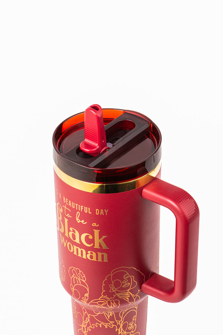 Pomegranate Allure HydraLock™ Leakproof Flip Straw Tumbler - 40oz