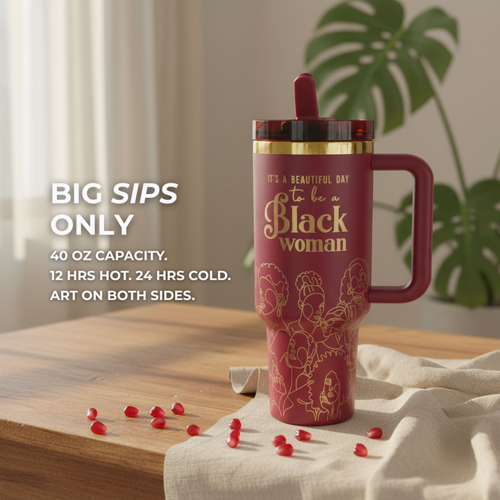 Pomegranate Allure HydraLock™ Leakproof Flip Straw Tumbler - 40oz