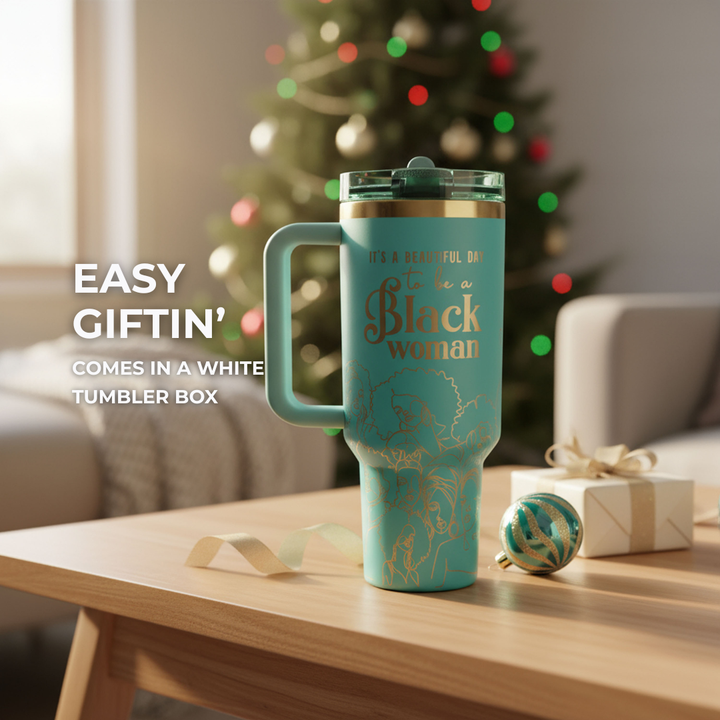 Teal Tranquility HydraLock™ Leakproof Flip Straw Tumbler - 40oz