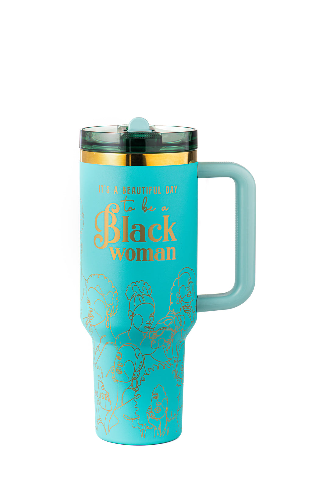 Teal Tranquility HydraLock™ Leakproof Flip Straw Tumbler - 40oz