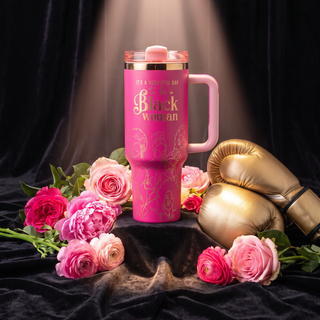 "Warrior Pink" Breast Cancer Awareness Month 40oz FlowSip™ Insulated Tumbler