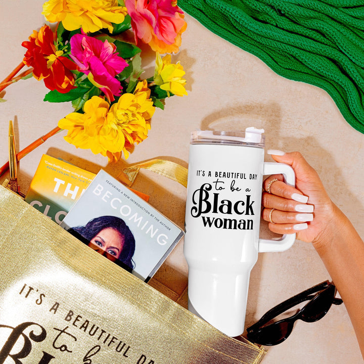 White 40oz FlowSip™ Insulated Tumbler