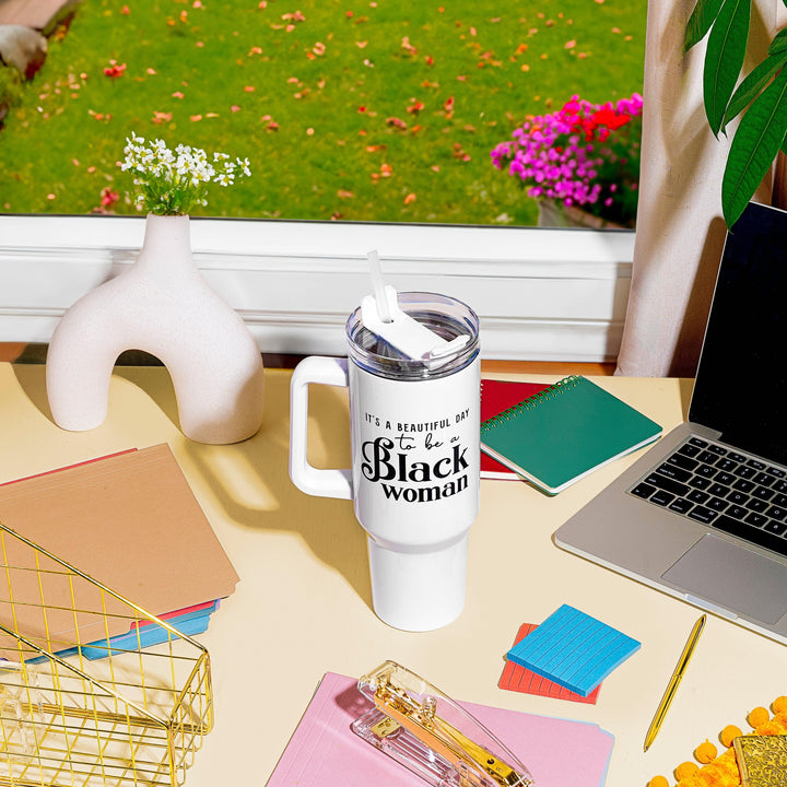 White 40oz FlowSip™ Insulated Tumbler