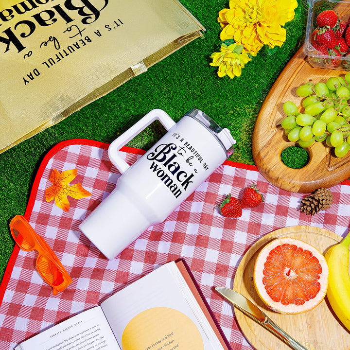 White 40oz FlowSip™ Insulated Tumbler