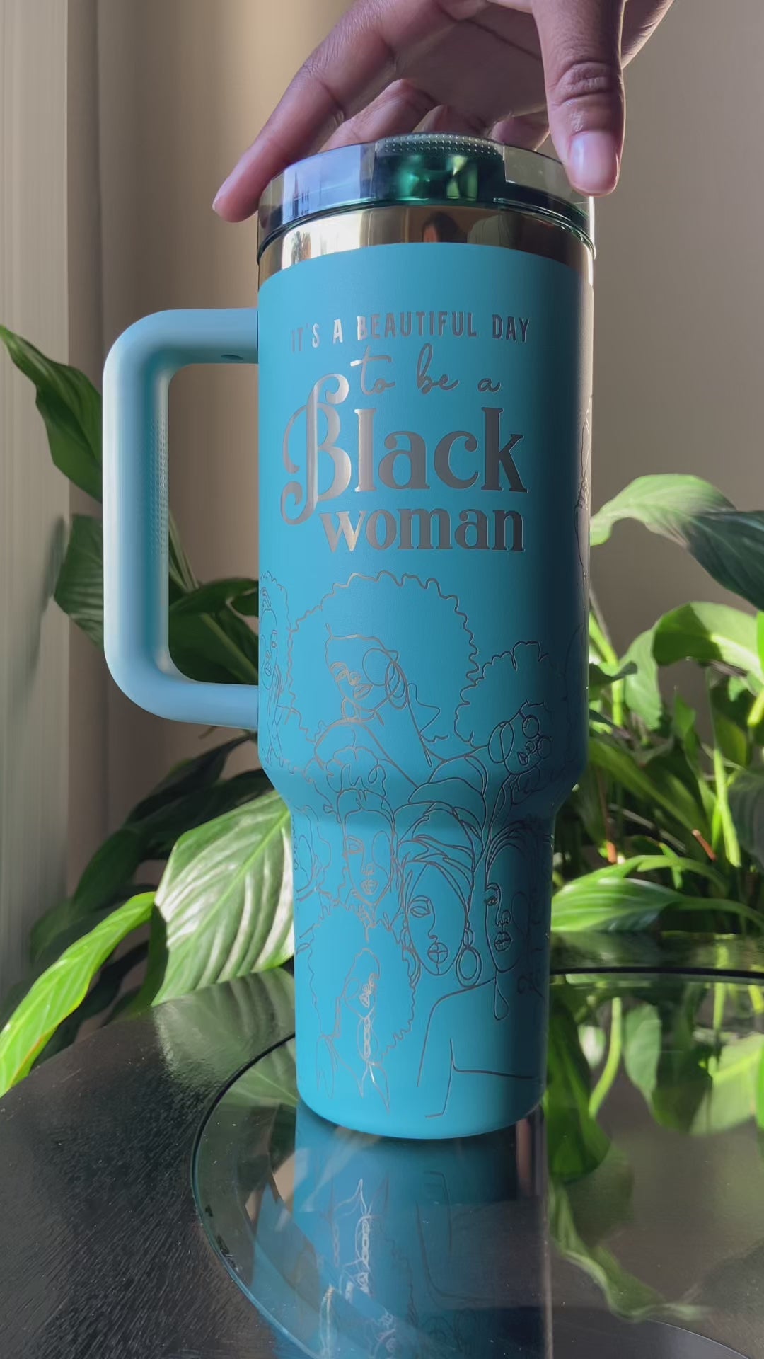 Teal Tranquility HydraLock™ Leakproof Flip Straw Tumbler - 40oz