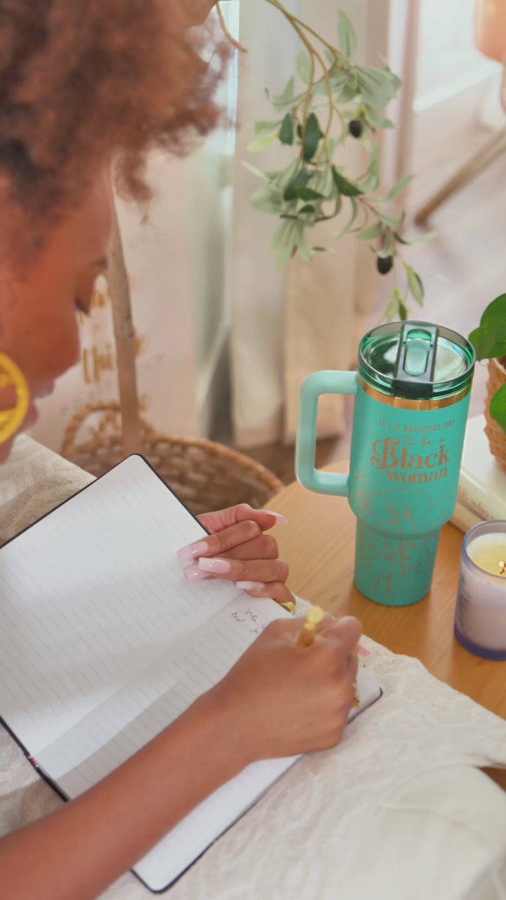Teal Tranquility HydraLock™ Leakproof Flip Straw Tumbler - 40oz