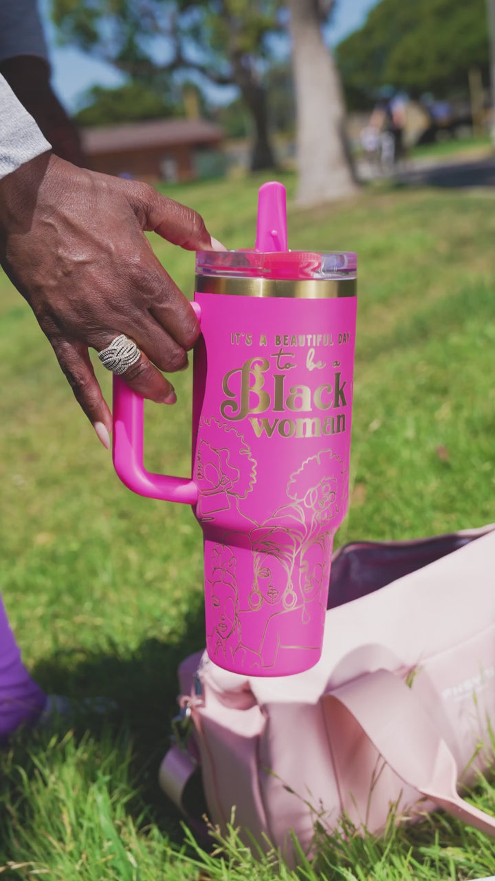 Fierce Fuchsia HydraLock™ Flip Straw Tumbler - 40oz