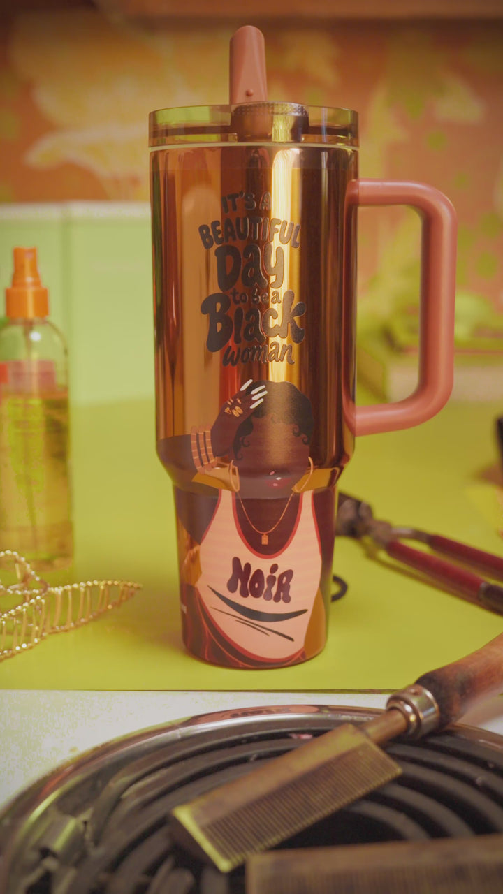 Limited Edition "Noir" Luxe HydraLock™ Leakproof Tumbler – Cecilia's House x @4everestherr