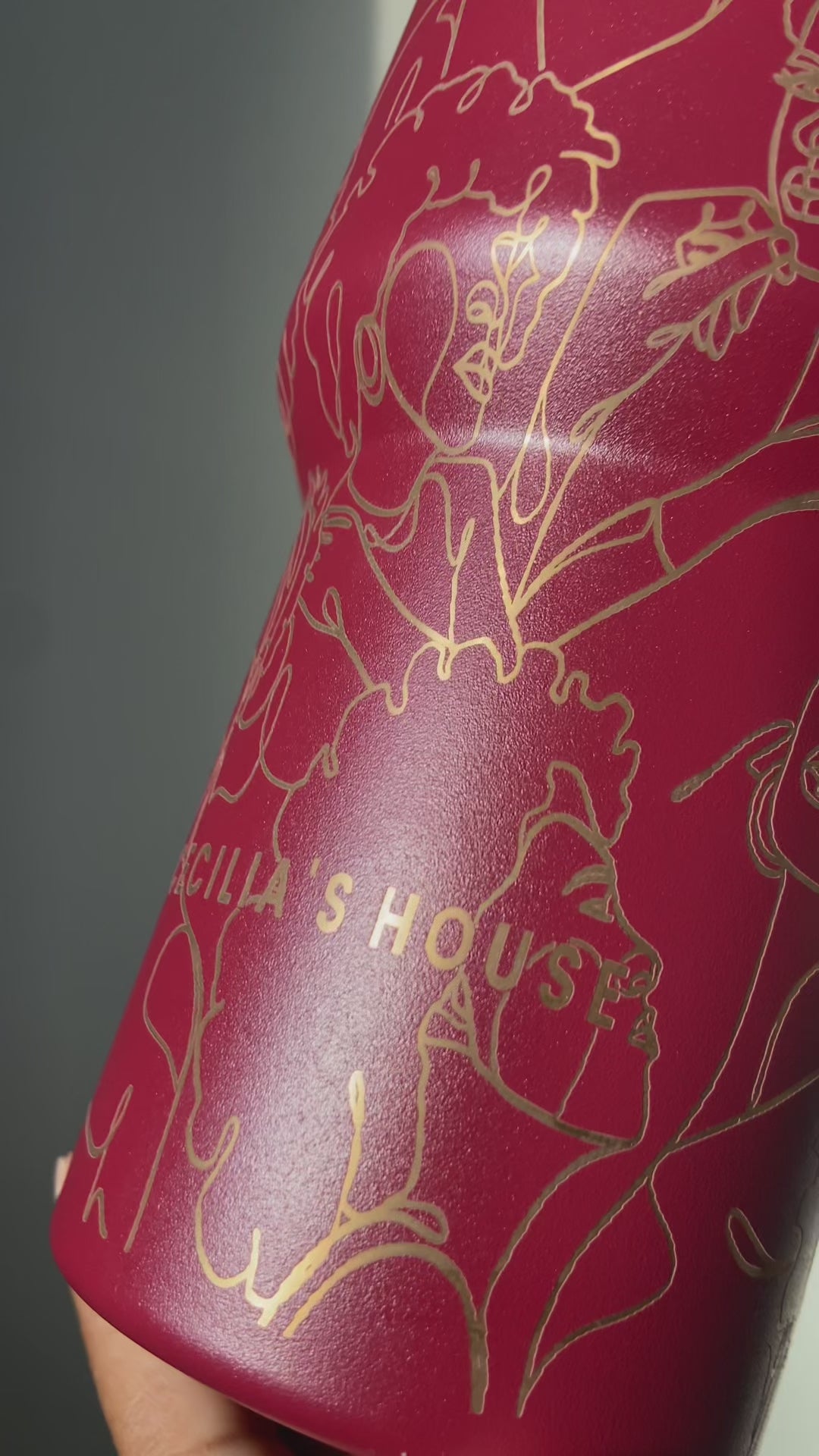 Pomegranate Allure HydraLock™ Leakproof Flip Straw Tumbler - 40oz