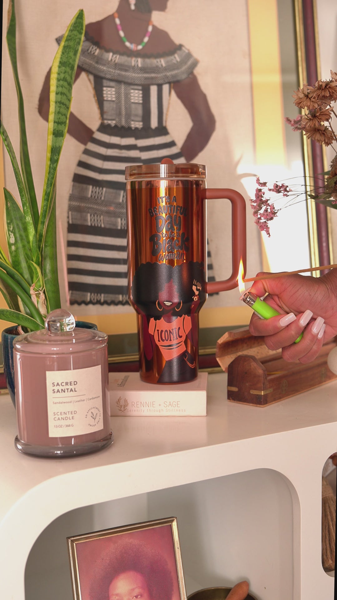 Limited Edition "Iconic" Luxe HydraLock™ Leakproof Tumbler – It's a Beautiful Day to Be a Black Woman