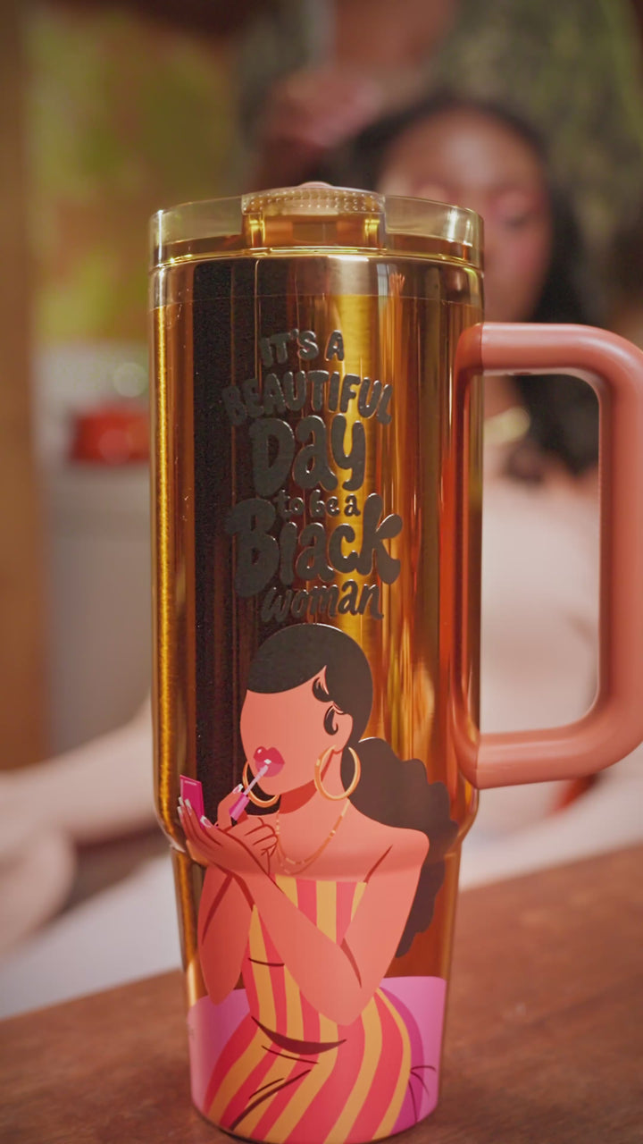 Limited Edition "Soft Glam" Luxe HydraLock™ Leakproof Tumbler – Cecilia's House x @4everestherr