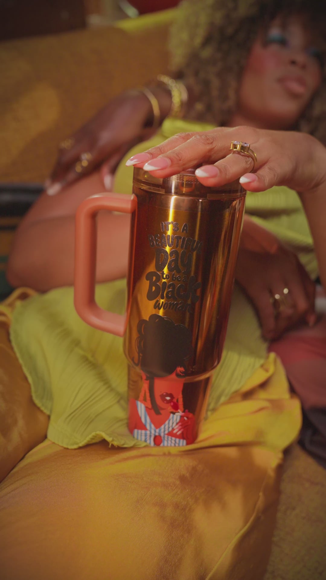 Limited Edition "Sweet Like Sunday" Luxe HydraLock™ Leakproof Tumbler – Cecilia's House x @4everestherr