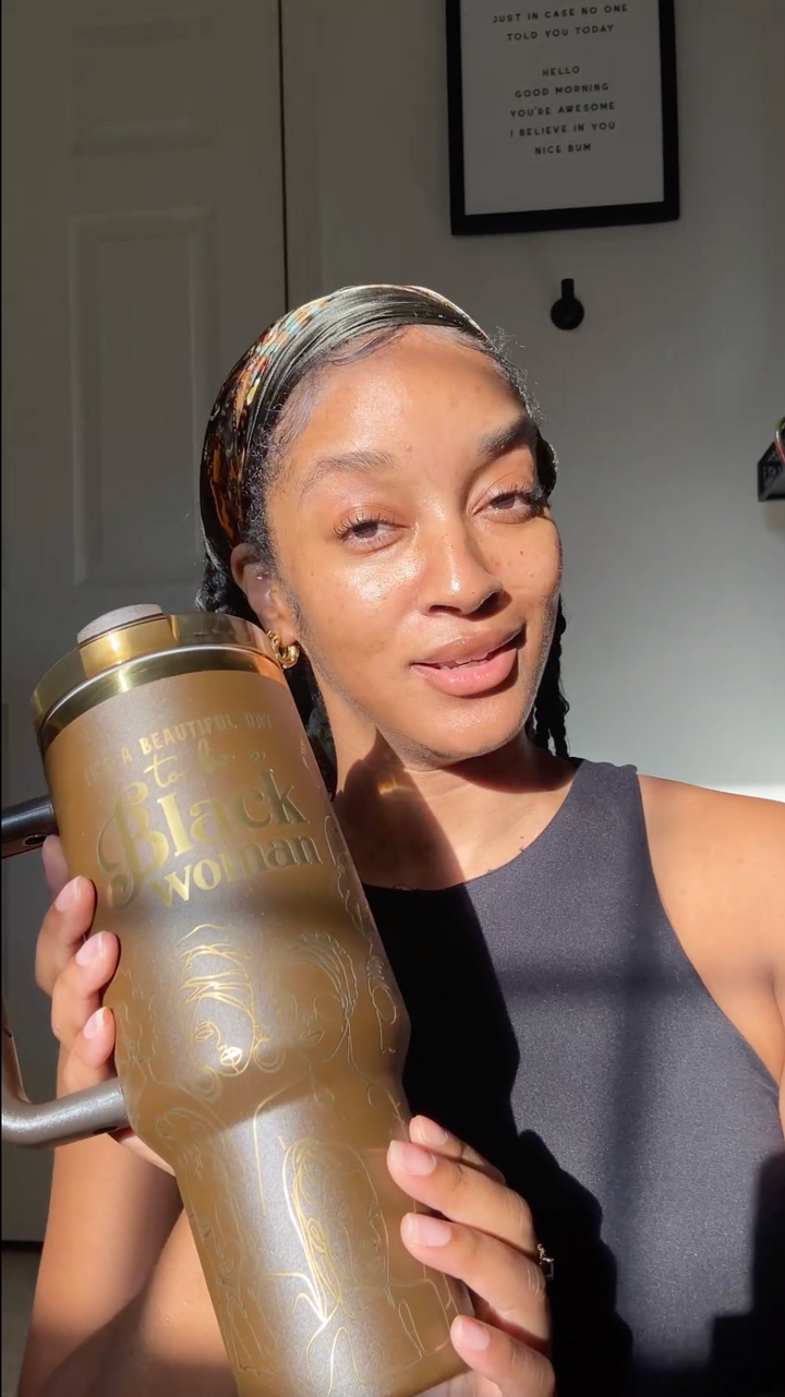 4th Anniversary "It's a Beautiful Day to be a Black Woman" 40oz Insulated Tumbler