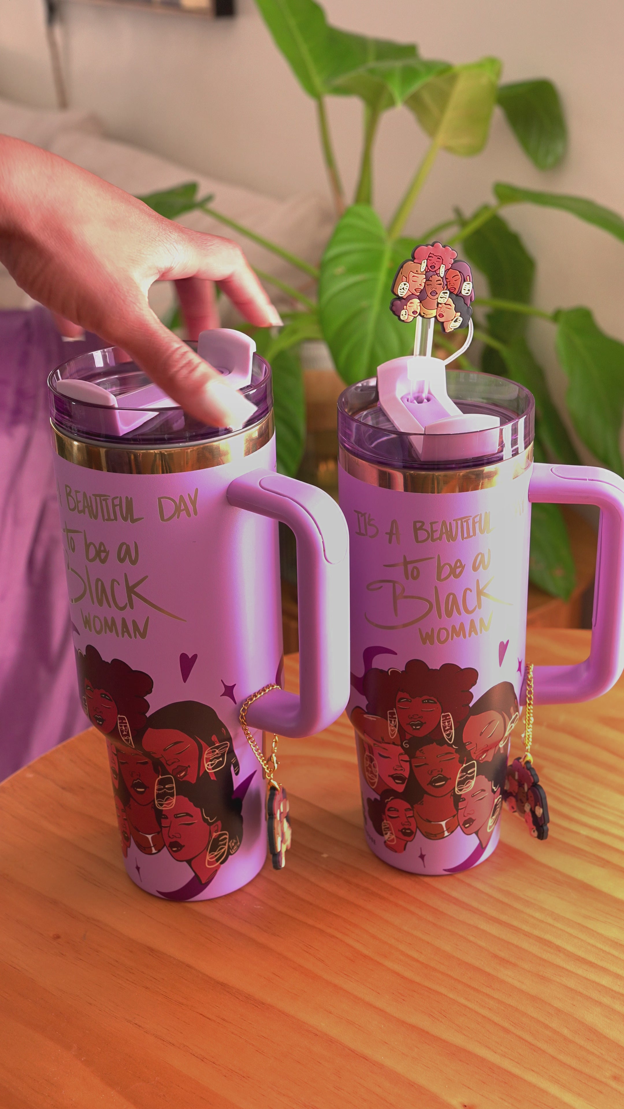 Crème Brûlée Purple Tumbler | Pinklomein x Cecilia's House